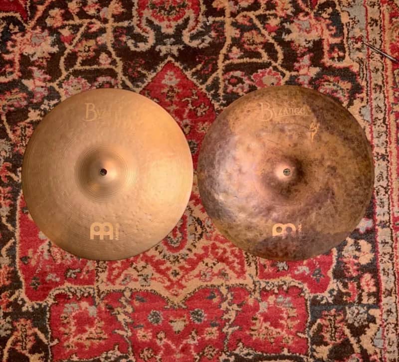 Meinl 14" Byzance Vintage Sand Hi-Hat (Pair) 2010 - Present - Sandblasted image 1