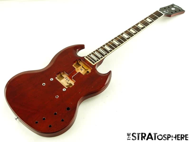 USED Gibson USA SG Standard Model BODY + NECK, Mahogany, Nitro Heritage Cherry image 1