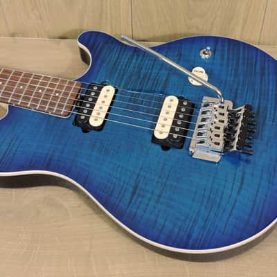 Musicman AXIS Balboa Blue Burst Flame image 2