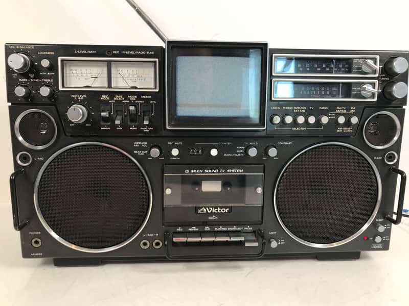 Victor M-8000 Boombox TV Tuner Rare Vintage Cassette Recorder | Reverb
