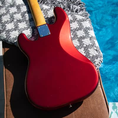 1991 Fender PB-62 '62 Precision Bass Reissue - Candy Apple Red - Made in Japan (FujiGen) Pro Set Up w Perfect Frets/Action/Intonation! image 12