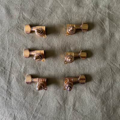 Gibson guitar branded machinesi (MIJ) 3x3 mini tuning machines 1970/80s - Gold image 6