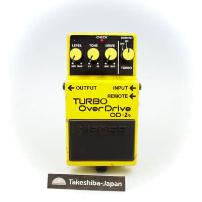 Boss OD-2R Turbo Overdrive Made in Taiwan Guitar Effect Pedal BJ15823