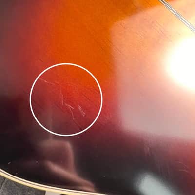 Epiphone Inspired by Gibson J-200 w/Case - Aged Vintage Sunburst Gloss - Preowned image 9