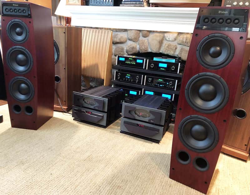 McIntosh LS360 Speakers in a Beautiful Red Cherry Finish image 1