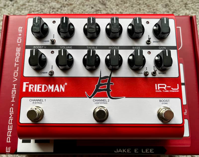 Friedman IR-J Jake E. Lee Signature Dual Tube Preamp 2024 - Present - Red / White image 1