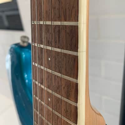 1993 Mosrite Ventures Model '65 Metallic Blue Mint Condition Full Documentation Made in the USA image 10