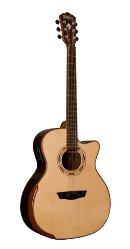 Washburn G25SCE Comfort Deluxe 25 Series Grand Auditorium Cutaway Acoustic Electic Guitar. Natural Item ID: WCG25SCE-O-U image 1
