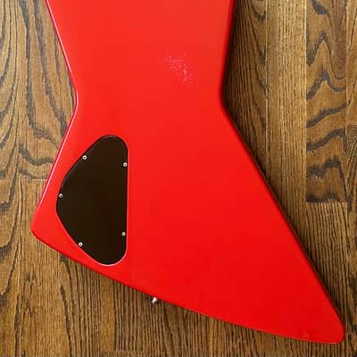 1985 Gibson Explorer Bass - Ferrari Red w/ OHSC image 11