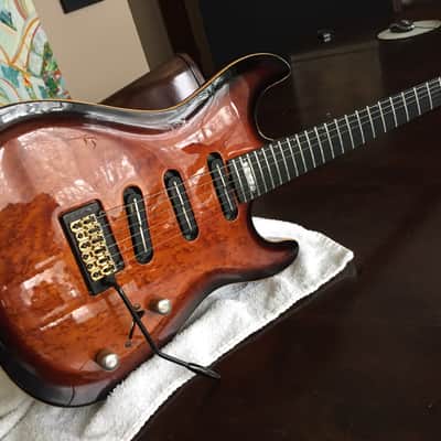 Godin Artisan ST1, 1994, USA-Canada, Hight gloss Cognac burst image 1