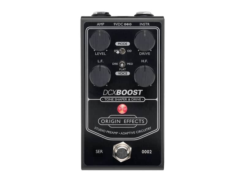 Origin Effects DCX Boost Tone Shaper + Drive Pedal - Black Edition image 1
