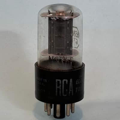 1956 RCA 6SN7GTB Vintage 1950s Black plate USA Tube! T537 image 1