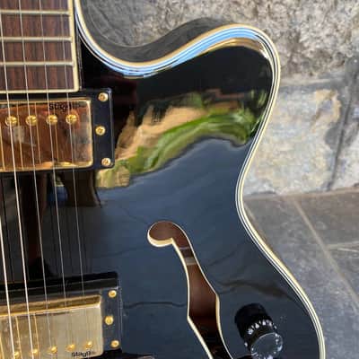 Stagg Custom Semi-Acoustic Guitar – ES-175 Style (Gold Hardware & Block Inlays) image 3