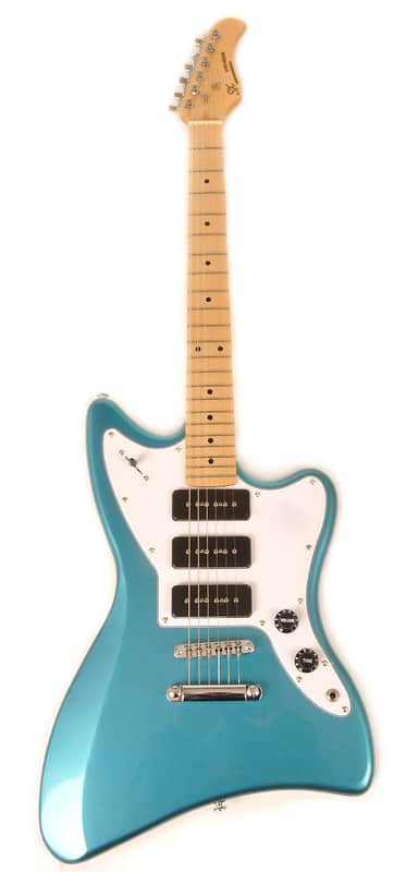 SX Liquid MN Alder 3P90 Stop LPB Lake Placid Blue Electric Guitar image 1