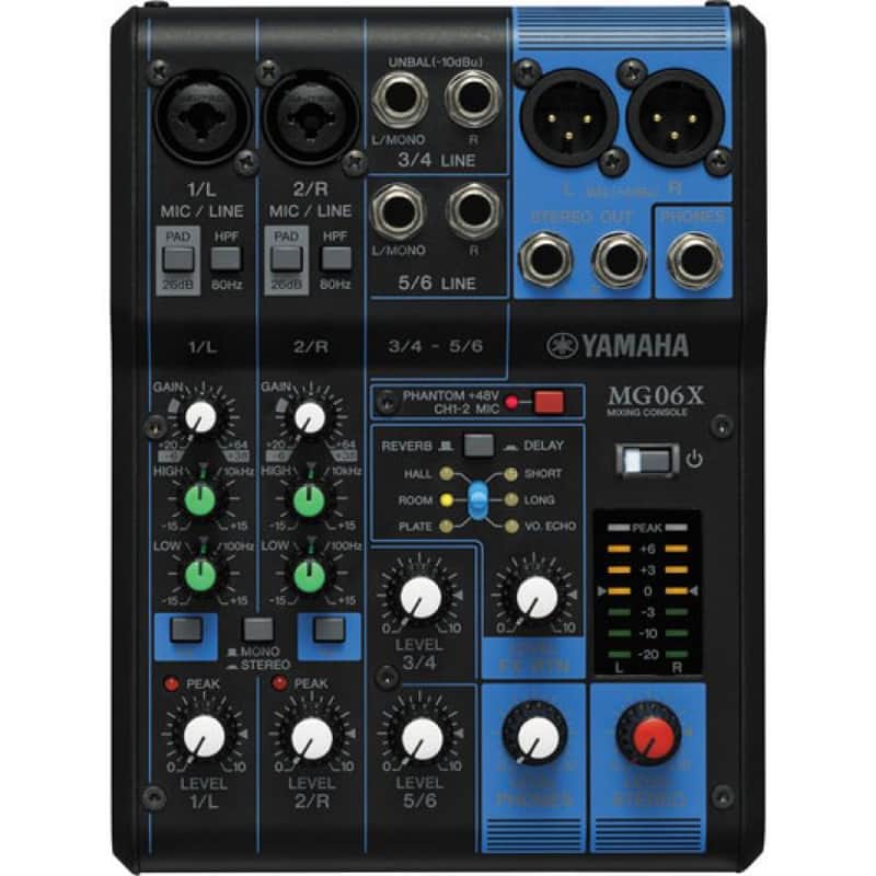 Yamaha MG06X | Ins: 2 Mic, 2 Line - Effects image 1