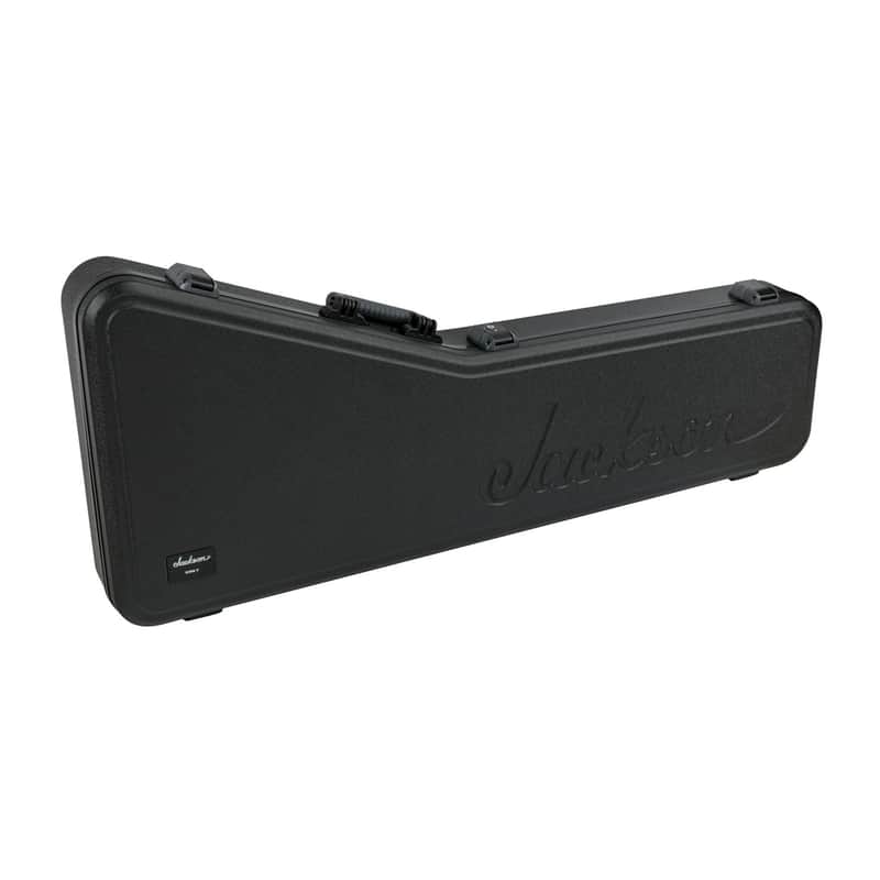 Jackson King V 6/7 String RH/LH Molded Case with 3 TSA Approved Latches and Internal Storage Compartment (Black)