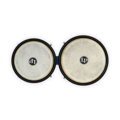 Latin Percussion 6 1/4-Inch and 7 1/4-Inch Bongos with Carrying Bag and Tuning Wrench (Race Car Blue) image 6