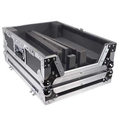 ProX XS-M12 Universal Sliver-Black ATA Road Case for Large Format 12" DJ Mixers image 2