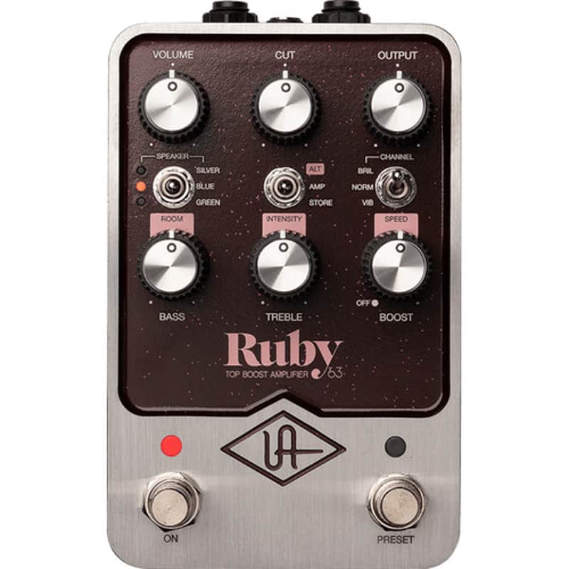 Universal Audio Ruby '63 Top Boost Amplifier Pedal image 1