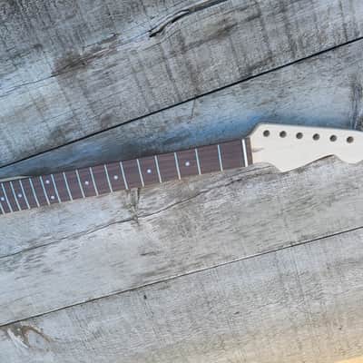21 fret classic Guitar Neck Replacement, Stainless Steel Frets, bone nut image 9