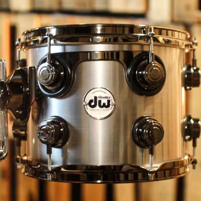 DW Collector's Oak Anodized Stainless Steel Drum Set - 24,10,12,13,15,18,14sn - SO#1357434 image 4