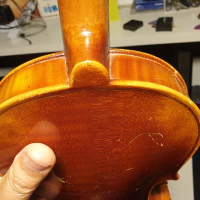 Vintage Violin Antonius Stradiuarius Cermonensis 996 Faciebat Anno1720 Natural Stain image 16