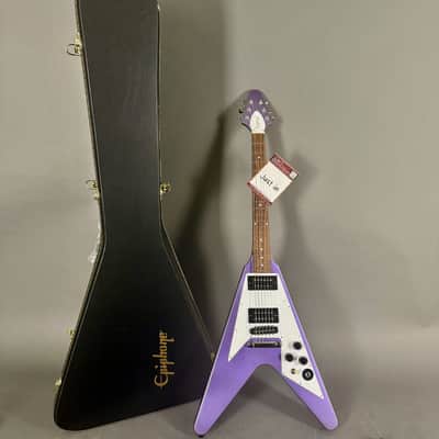 Kirk Hammett Signature Flying V Purple inkl. original Hardshell Case image 19