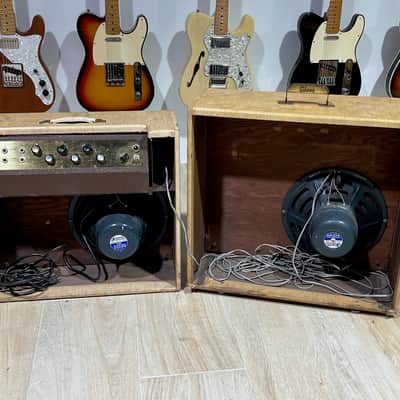 Gibson GA-88S Stereo Combo 1960 - the rarest Tweed Combo w/2 seperate Speaker Cabinets w/power head stored inside ! image 4