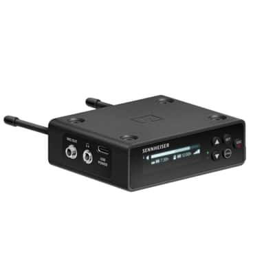 Mint Sennheiser EW-DP ME 4 Set (R1-6) Camera-Mount Digital Wireless Microphone System Bundle w/Pig Hog PHM10 8mm Mic Cable, 4-pack Blucoil AA Batteries and Liquid Audio Polishing Cloth image 4