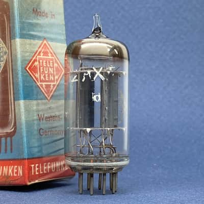 Telefunken ECC83 ◇ 12AX7 • 100% BALANCED mA & Gm • Strong NOS • Sep 1953 "pd" • Ribbed Plates • Amplitrex AT-1000 Digitally Tested • Quite Very Low Noise • T-04 image 7