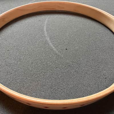 Craviotto 10" Wood Hoops with Red Inlay image 7