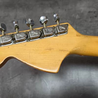1973 Fender Stratocaster Heavy Relic American Vintage 70s 1970's USA Strat Black Rosewood Electric Guitar Oversized Headstock image 8