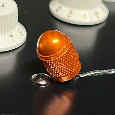 Kinnatone Stubby Orange Aluminum 3 or 5 way Blade style Switch Tip. For Strat or Tele image 2