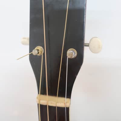 Vintage 1960s Harmony Stella 4 String Acoustic Tenor Guitar Clean Works Great Sunburst Clean! image 7
