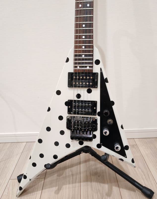 Grover Jackson Randy Rhoads RR V White Polka Dot - JAPAN MIJ image 1