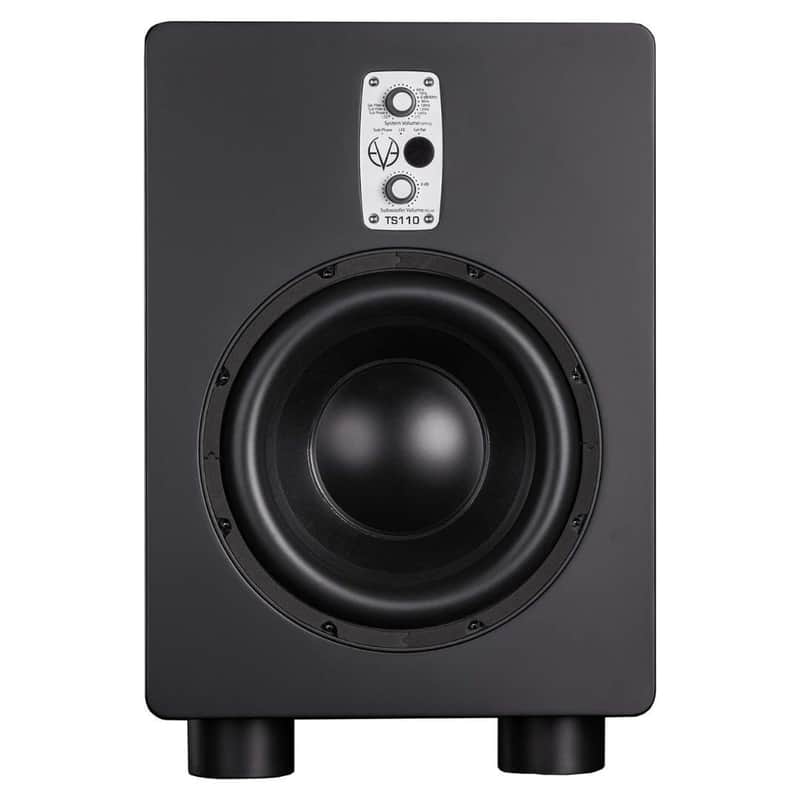EVE Audio TS110 10-Inch Active Subwoofer with Passive Radiator, 28 to 300 Hz Frequency Range and 108 dB Maximum Sound Pressure Level image 1