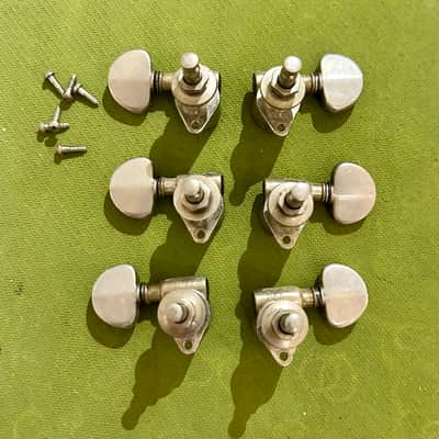 3X3 Grover Rotomatic Tuners 60s/70s Nickel image 2