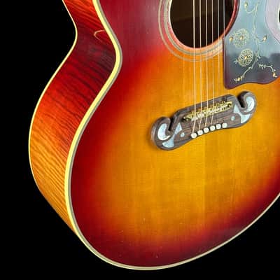 Used 2024 Gibson Custom Shop Jimmy Page Collector's Edition "Signed" 1964 SJ-200 Murphy Lab Light Aged Cherry Tea w/case TSU25248 image 11