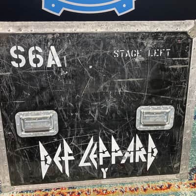 Def Leppard Logo, Tour Used Case Panel Wall Hanging "S6A" "Stage Left" (#23) image 2