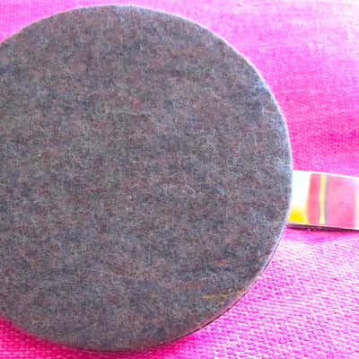Bass Drum External Hoop Rim Mount Muffler Mute Damper - Vintage (USED) image 4