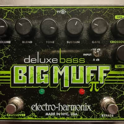 Electro-Harmonix Deluxe Bass Big Muff Pi Distortion / Sustainer 2012 - Present - Black / Green image 2