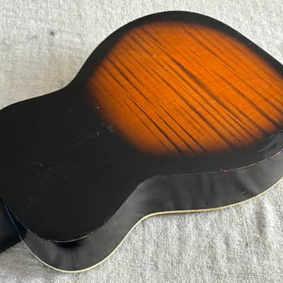 1960's USA Silvertone Parlor Acoustic Guitar Original Floral Artwork Harmony Stella image 20
