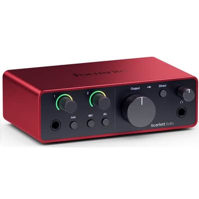FOCUSRITE SCARLETT SOLO STUDIO (4th Gen) USB Audio Interface, Mic, Headphones, Cable and Software image 4
