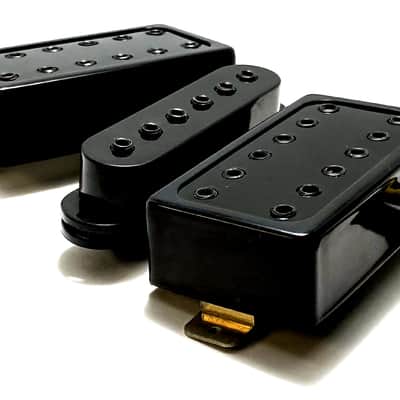 Dirty Hex HSH Pickup Set, Dirty Luv AlNiCo Bridge & Neck Humbuckers + Hex Single Ceramic Middle Pickup image 1