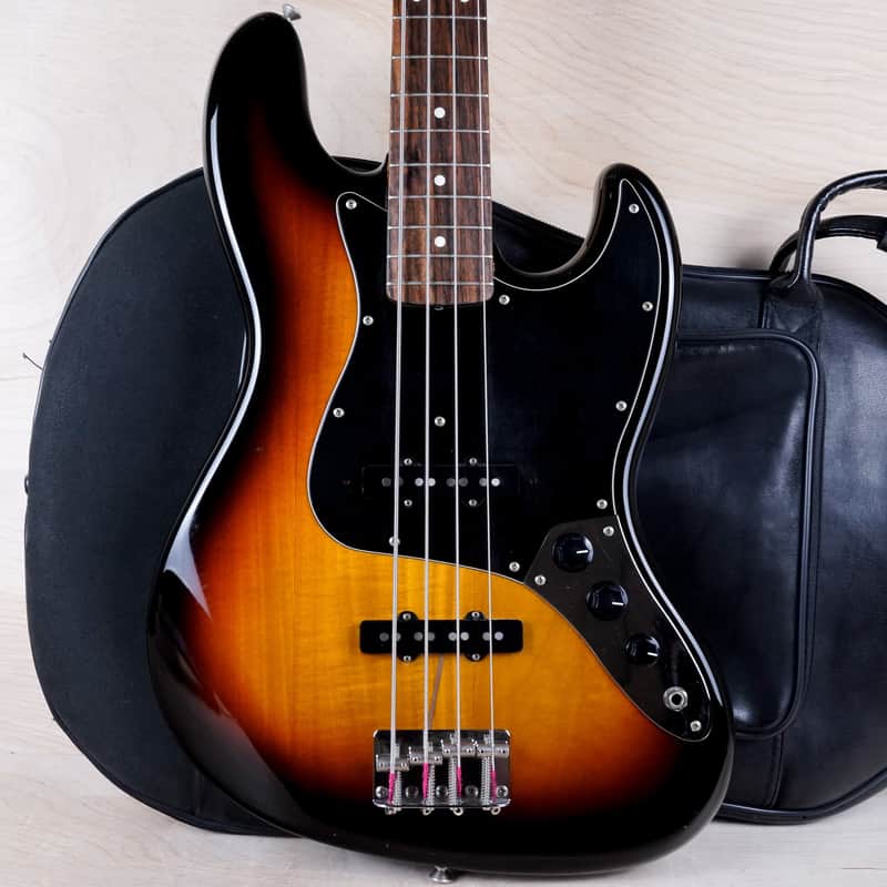 Fender JB-62 Jazz Bass Reissue MIJ 1985 Sunburst Fujigen Vintage Japan E Serial w/ Bag image 1
