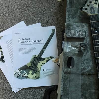 ESP Custom Shop Snakebyte Camo Satin James Hetfield ESP Signature Series aus meiner Sammlung: wie neu, ungespielt image 13