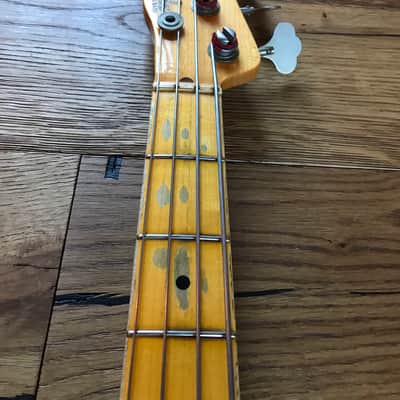 Fender Limited Edition 1955 Relic Precission Bass Left Handed 2015 Two Colour Sunburst image 3