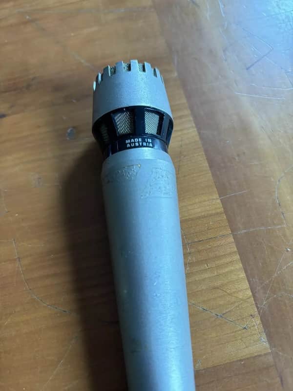 AKG D 1000E Cardioid Dynamic Microphone 1970s - Silver image 1
