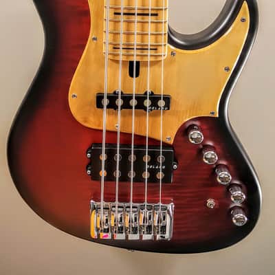 Maruszczyk Elwood X 5a-24+ 2016 'Red burst' Flame Maple Top & Back image 1