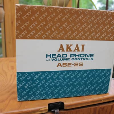 Vintage deadstock AKAI ASE-22 Headphones with volume control image 5
